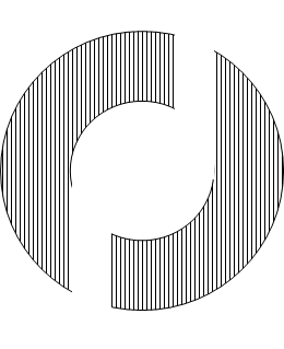 Diagram showing helical channel geometry for VortiFlow irrigation concept